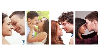 Trong các hình dưới đây (1 - 4 theo thứ tự từ trái sang phải) thì bạn thích nụ hôn đầu giống hình nào nhất?